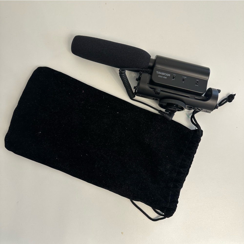 Black Takstar Microphone with Pouch